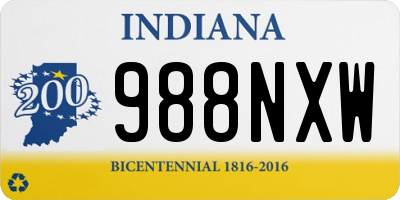 IN license plate 988NXW