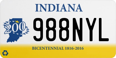 IN license plate 988NYL