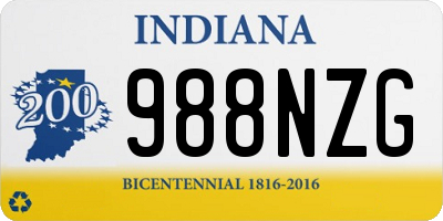 IN license plate 988NZG