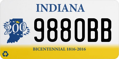 IN license plate 988OBB