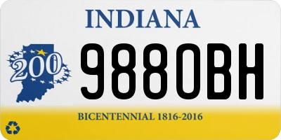 IN license plate 988OBH