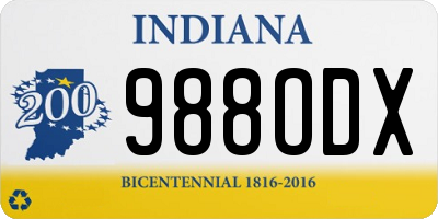 IN license plate 988ODX