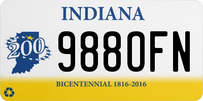 IN license plate 988OFN