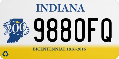 IN license plate 988OFQ