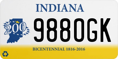 IN license plate 988OGK