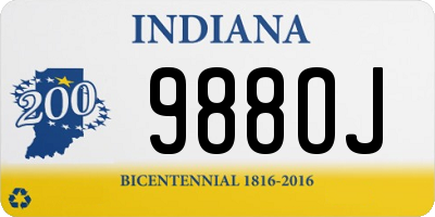 IN license plate 988OJ