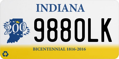 IN license plate 988OLK