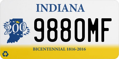 IN license plate 988OMF