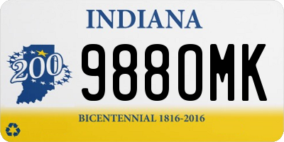 IN license plate 988OMK