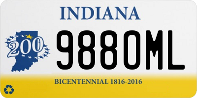 IN license plate 988OML