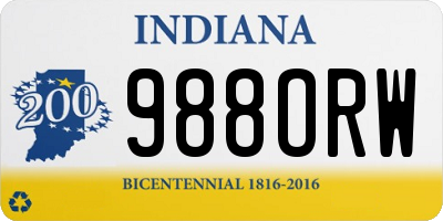 IN license plate 988ORW