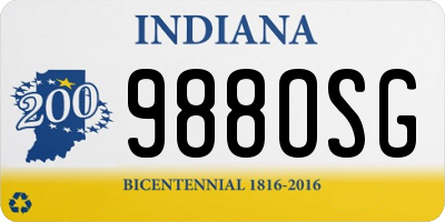 IN license plate 988OSG