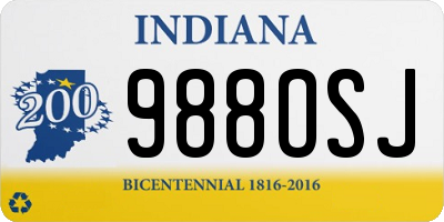 IN license plate 988OSJ