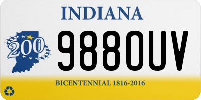 IN license plate 988OUV