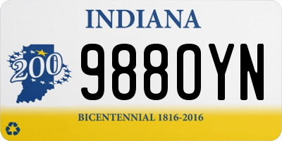 IN license plate 988OYN