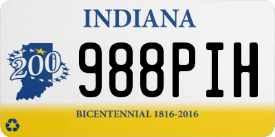 IN license plate 988PIH