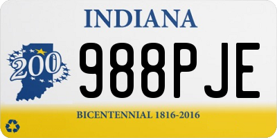 IN license plate 988PJE