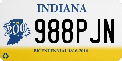 IN license plate 988PJN