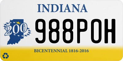 IN license plate 988POH