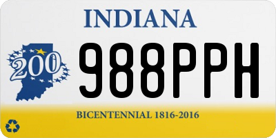 IN license plate 988PPH