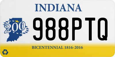 IN license plate 988PTQ