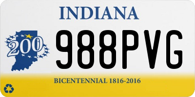 IN license plate 988PVG