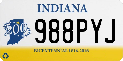 IN license plate 988PYJ