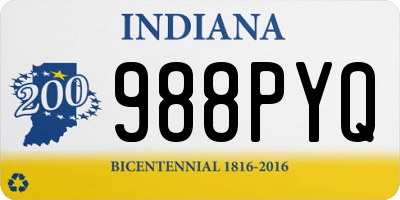 IN license plate 988PYQ