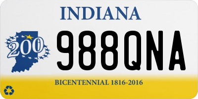 IN license plate 988QNA