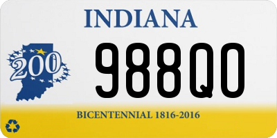 IN license plate 988QO