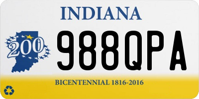 IN license plate 988QPA