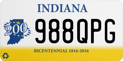 IN license plate 988QPG