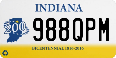 IN license plate 988QPM