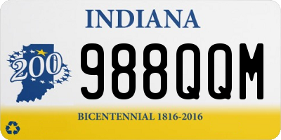 IN license plate 988QQM