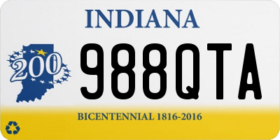 IN license plate 988QTA