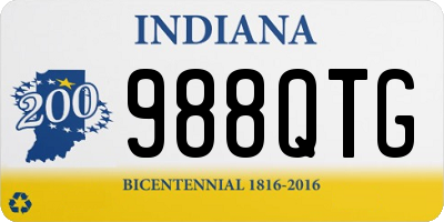 IN license plate 988QTG