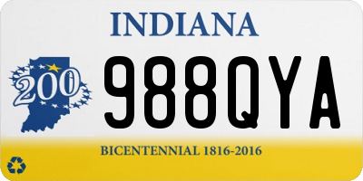 IN license plate 988QYA