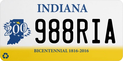 IN license plate 988RIA