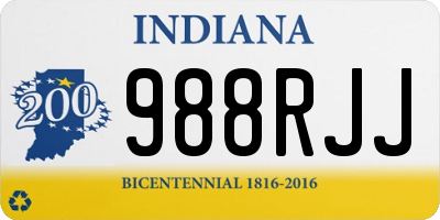 IN license plate 988RJJ