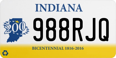 IN license plate 988RJQ