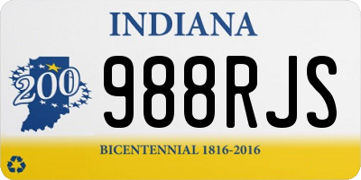 IN license plate 988RJS