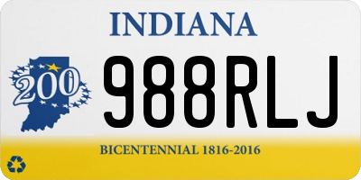 IN license plate 988RLJ