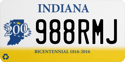 IN license plate 988RMJ