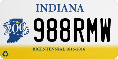 IN license plate 988RMW