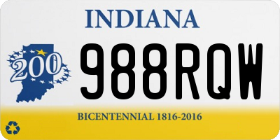 IN license plate 988RQW