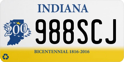 IN license plate 988SCJ