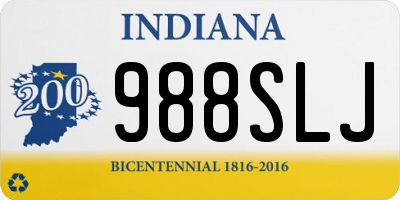 IN license plate 988SLJ