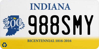 IN license plate 988SMY