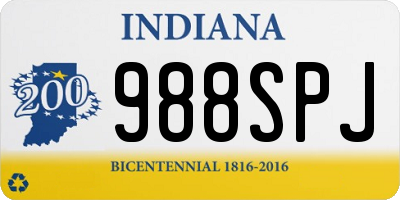 IN license plate 988SPJ