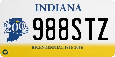 IN license plate 988STZ